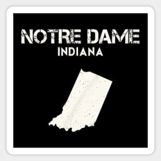 Notre Dame Indiana Retro Magnet